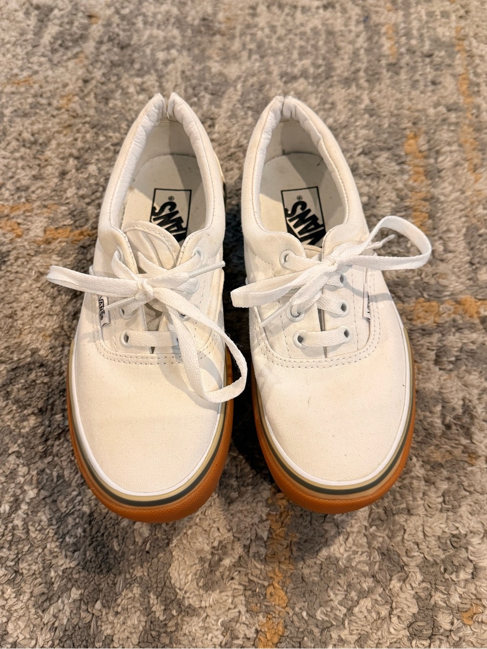 VANS Era Stacked Checkerboard Lace Up Platform Shoes